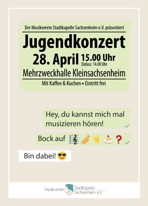 Konzert der MVS-Jugend in Kleinsachsenheim