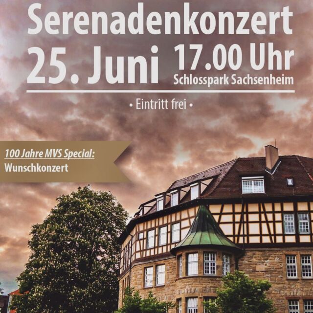 Von Cinderella über die Bremer Stadtmusikanten bis zur Schneewittchen-Polka - mit uns könnt ihr am Sonntag, 25. Juni 2023 ab 17.00 Uhr in märchenhafte Welten schwelgen. In der zweiten Hälfte bestimmen unsere Gäste, was aus unserer Unterhaltungsmusik gespielt wird. Wir freuen uns Euch zum Märchen- und Wunschkonzert im Schlosspark Sachsenheim begrüßen zu dürfen.
.
#märchenkonzert #wunschkonzert #blasmusik